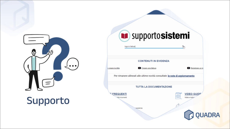 esempio schermata supporto sistemi: fatturazione web